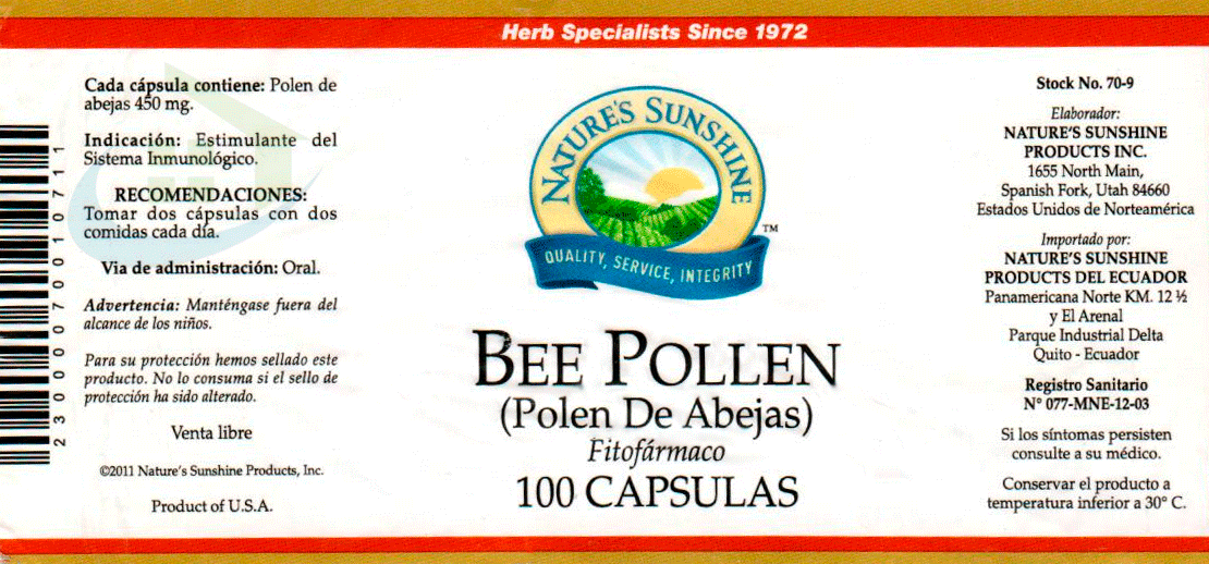 Polen de Abeja - Nature's Sunshine Mexico